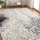 preview thumbnail 1 of 9, SAFAVIEH Pyramid Abhilasha Glam Rug 6'7" Square - Ivory Grey/Charcoal - Square