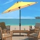 preview thumbnail 3 of 23, SAFAVIEH Athens Inside Out Striped 9-foot Outdoor Umbrella