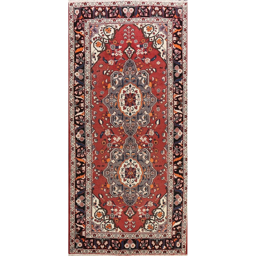 Vegetable Dye Bakhtiari Persian Area Rug Handmade Wool Carpet - 5'2" x 9'11"
