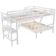 preview thumbnail 17 of 16, Modern L-Shaped Wooden Twin Size Loft Bed and Twin over Full Bunk Bed with Built-in Desk,Easy Assembly