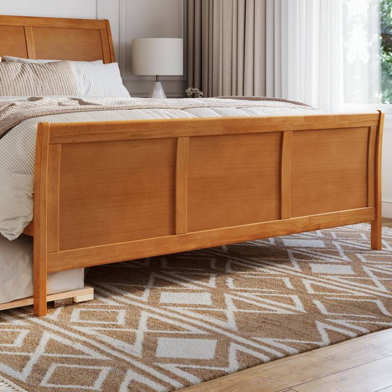 Portland Solid Wood Platform Bed with Matching Footboard and Trundle