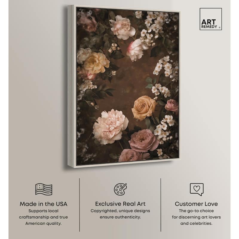 Faded Florals Fable I Canvas by Art Remedy