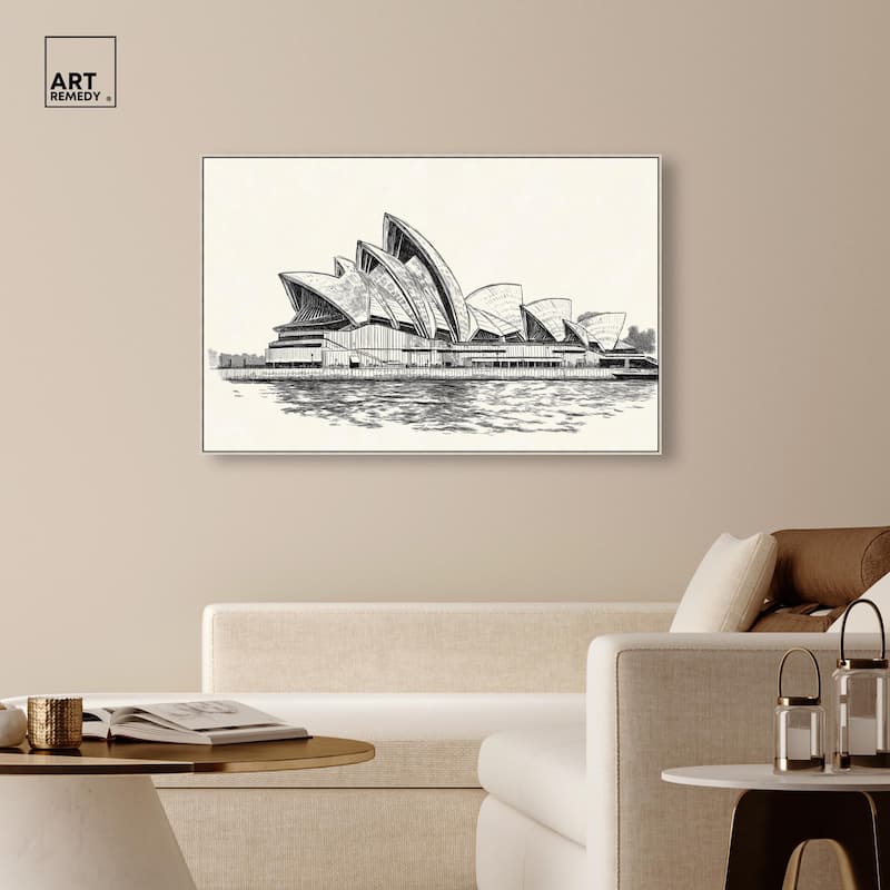 Sails of Sydney Canvas by Art Remedy