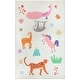 preview thumbnail 3 of 7, Superior Animal Safari Kids Washable Indoor Area Rug