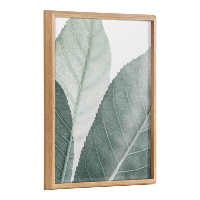 Kate and Laurel Blake Leaf 3 Printed Glass by Creative Bunch Studio - 18x24