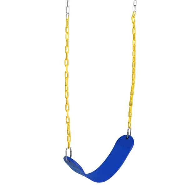 slide 2 of 8, Heavy Duty Swing Seat Set Swings Slides Gyms Outdoor Play Blue - Swing Seats - 5-7 Years