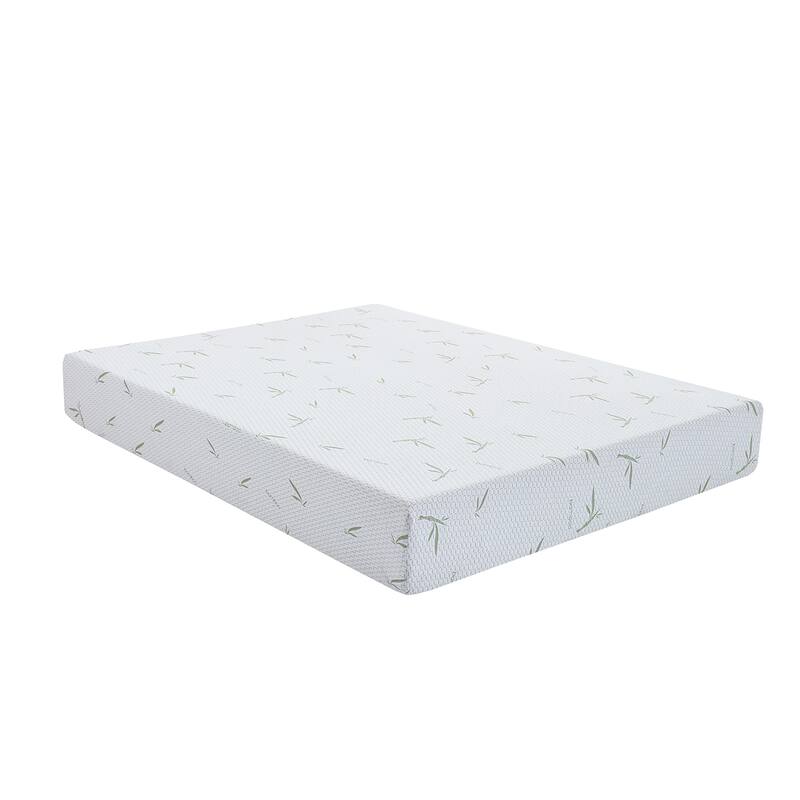 10" Bamboo Memory Foam Mattress, Breathable and Supportive, Cool Sleep