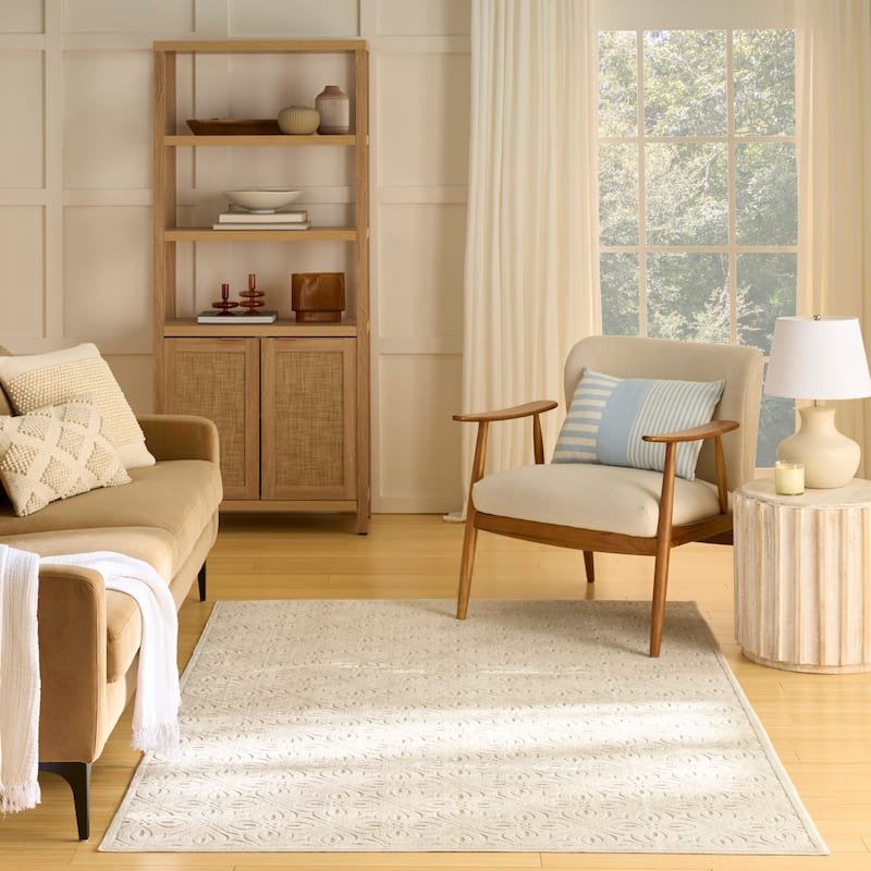 Nourison Washable Charm Indoor only Floral Area Rug
