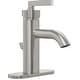 preview thumbnail 3 of 1, PROFLO Pixley 1.2 GPM Single Hole Bathroom Faucet with Pop-Up Drain Brushed Nickel