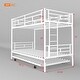 preview thumbnail 36 of 71, Twin over Twin Elegance Clean-Lined Bunk Bed, Heavy Duty Metal Structure Bunk Bed Frame Steel Slat Support(No Box Spring Needed)