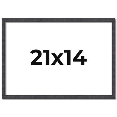 21x14 Frame Brown Solid Wood Picture Frame - Complete Modern Photo