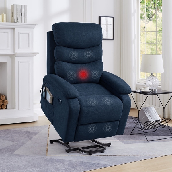 Power Lift Massage Recliner Sofa Chair Home Theater Seating Linen