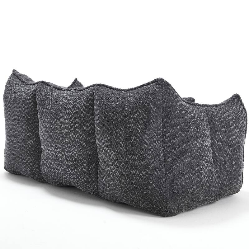 Beanbag Chair with High Resilience Foam Core. The Square Recliner Sofa Is Ideal for Family Members And Friends Engaged in Games