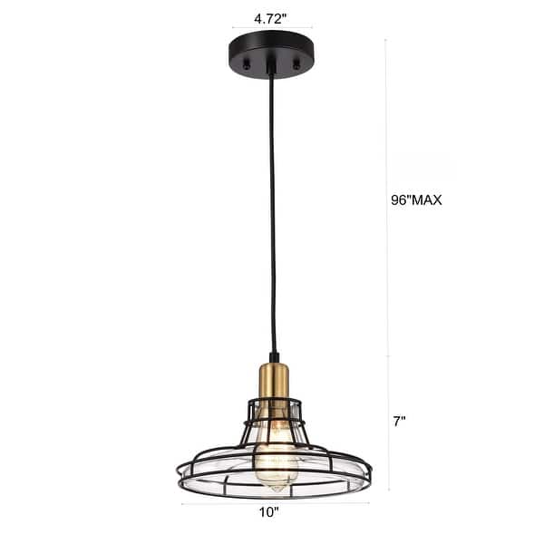 1-light Oil Rubbed Bronze Hanging Pendant