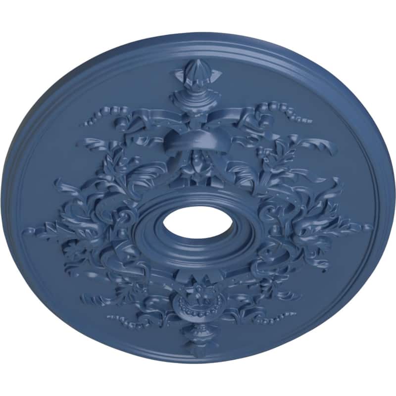 30 3/4"W x 21/14"H x 3 7/8"ID x 1 5/8"P Alexa Ceiling Medallion