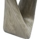 preview thumbnail 53 of 73, Christopher Knight Home - Aurelian Quenby MGO Lightweight Concrete Twist End Table with Wood-Grain Texture