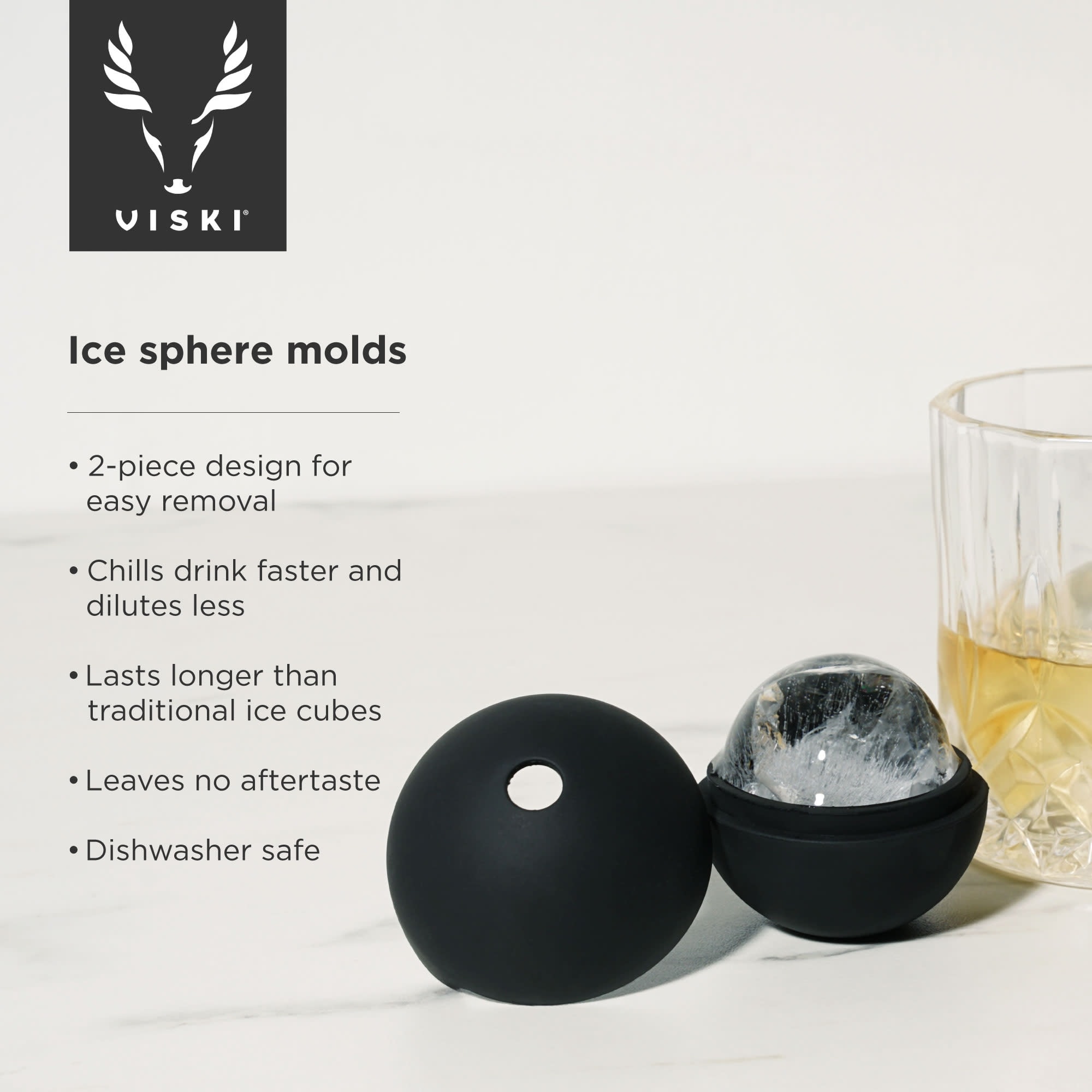 ON THE ROCK Ice Cube DIAMOND AND SPHERE MOLDS SET OF 4} BPA FREE. 