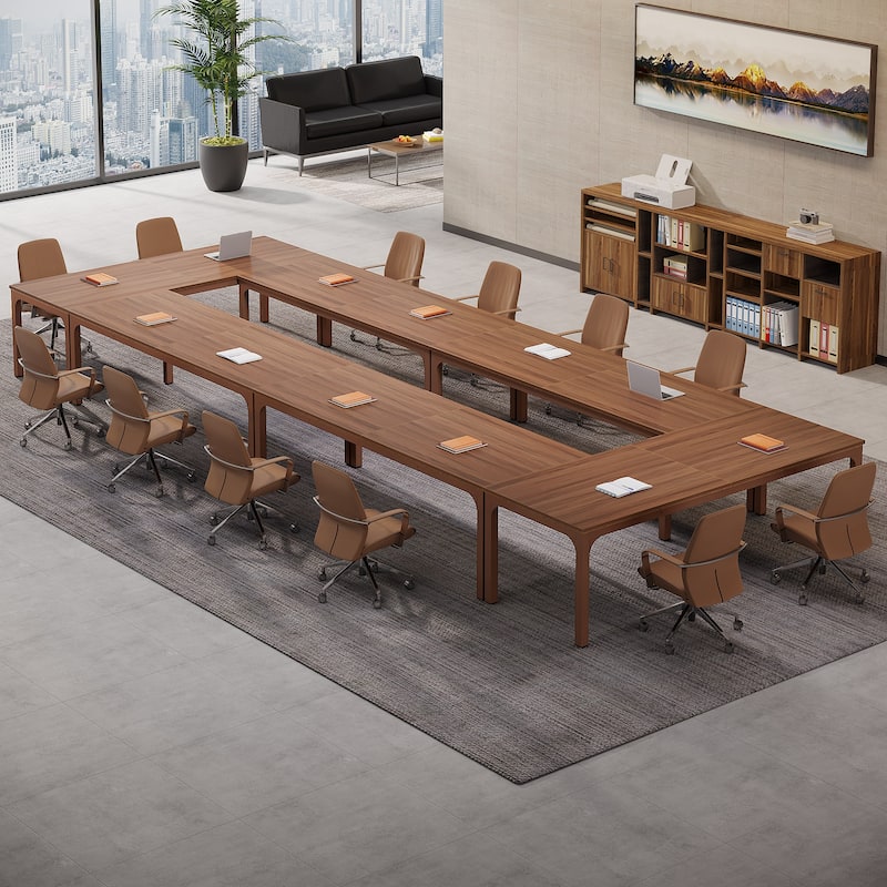 78.74" Large Rectangle Conference Table, Office Meeting/Seminar/Business Table Desk for Office Boardroom & Meeting Room