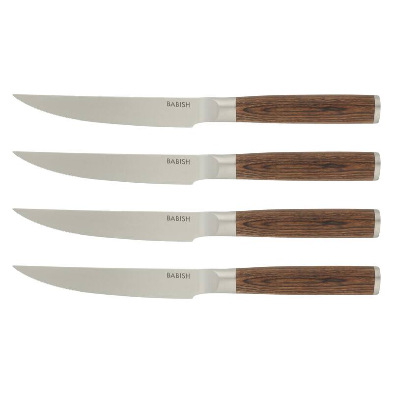 Babish High-Carbon 1.4116 German Steel 4 Pack 5" Steak Knife Set