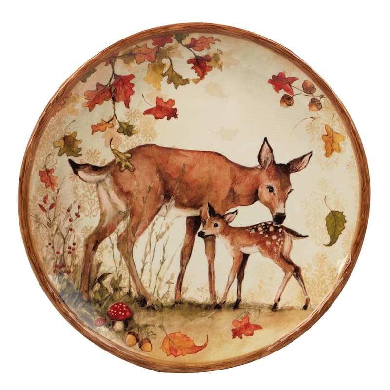 Certified International Pine Forest 10.5-inch Dinner Plates, Set of 4