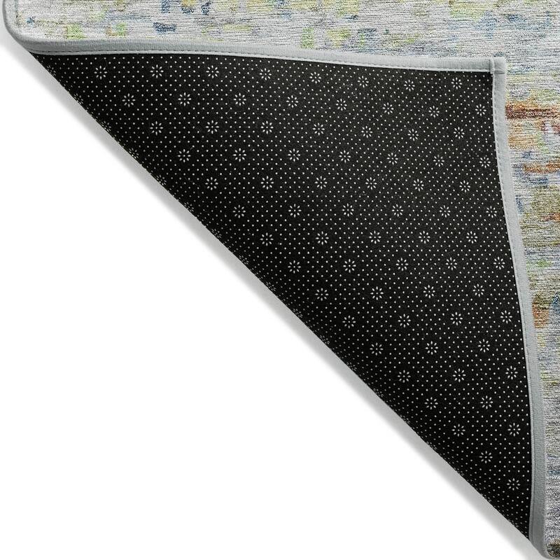 Machine Washable Indoor/ Outdoor Contemporary Solid Chantille Rug