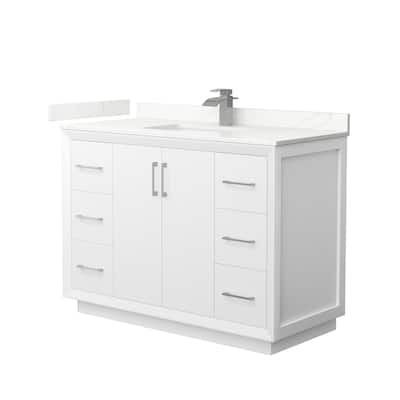 Wyndham Collection WCF414148S-QTZ-UNSMXX Strada 48" Free Standing