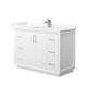 Option White / Giotto Quartz Top / Brushed Nickel
