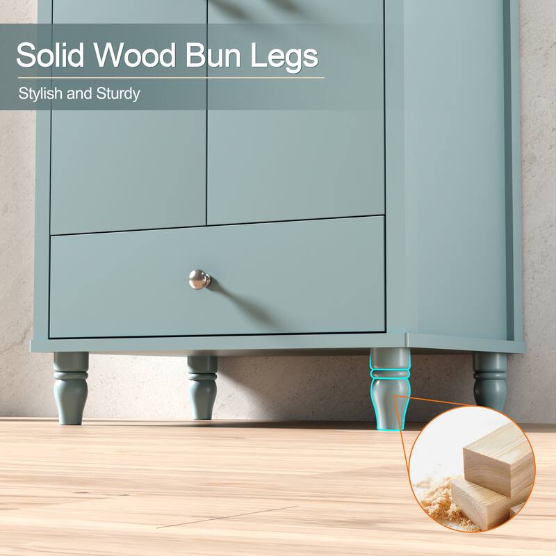Lace Trim Freestanding Bathroom Vanity Set - Perfect for Bathrooms