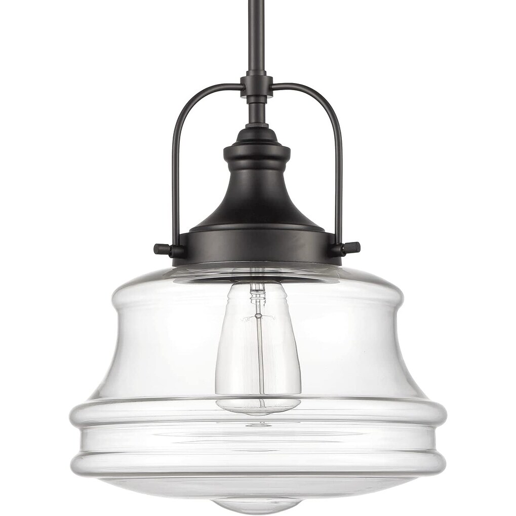 Morandi Industrial Pendant Light Schoolhouse Hanging Light 1-Light
