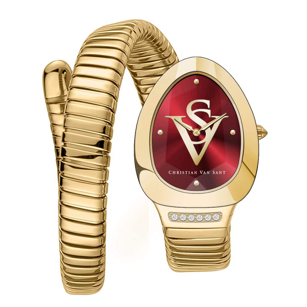 Christian Van Sant Women's Naga Red Dial Watch - CV0873 - 6 (36)