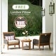preview thumbnail 4 of 13, Cambridge Casual Palma 3-piece Teak Wicker Outdoor Chat Set with FREE Pillow