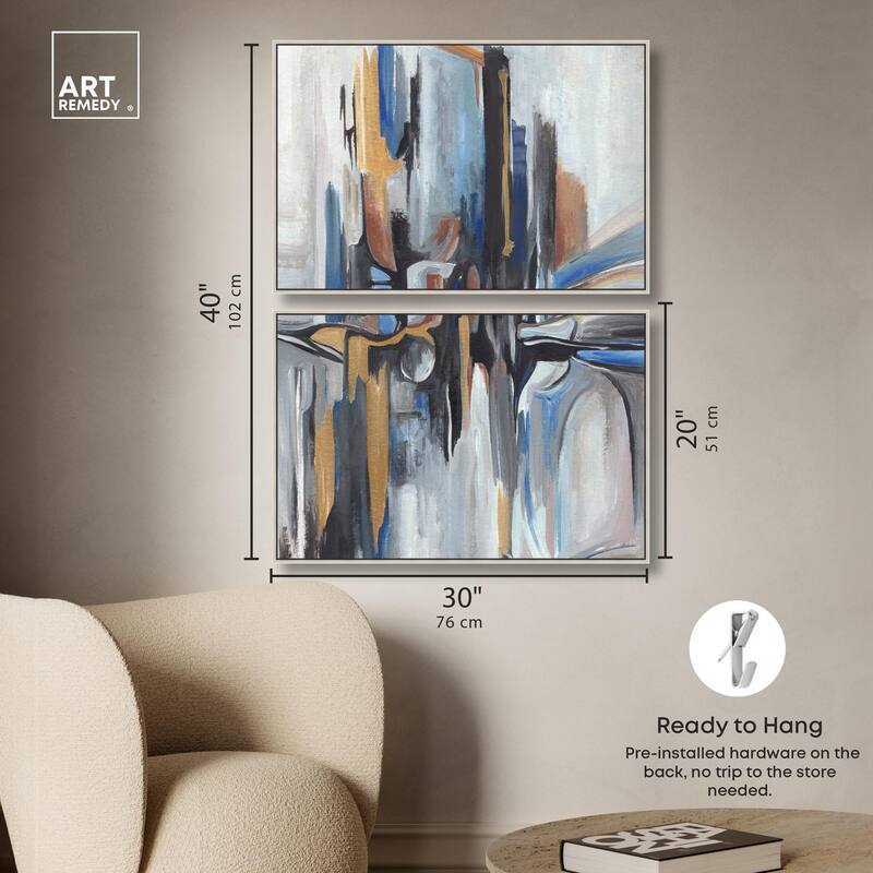 Meditation Mood Canvas Set of 2 by Art Remedy