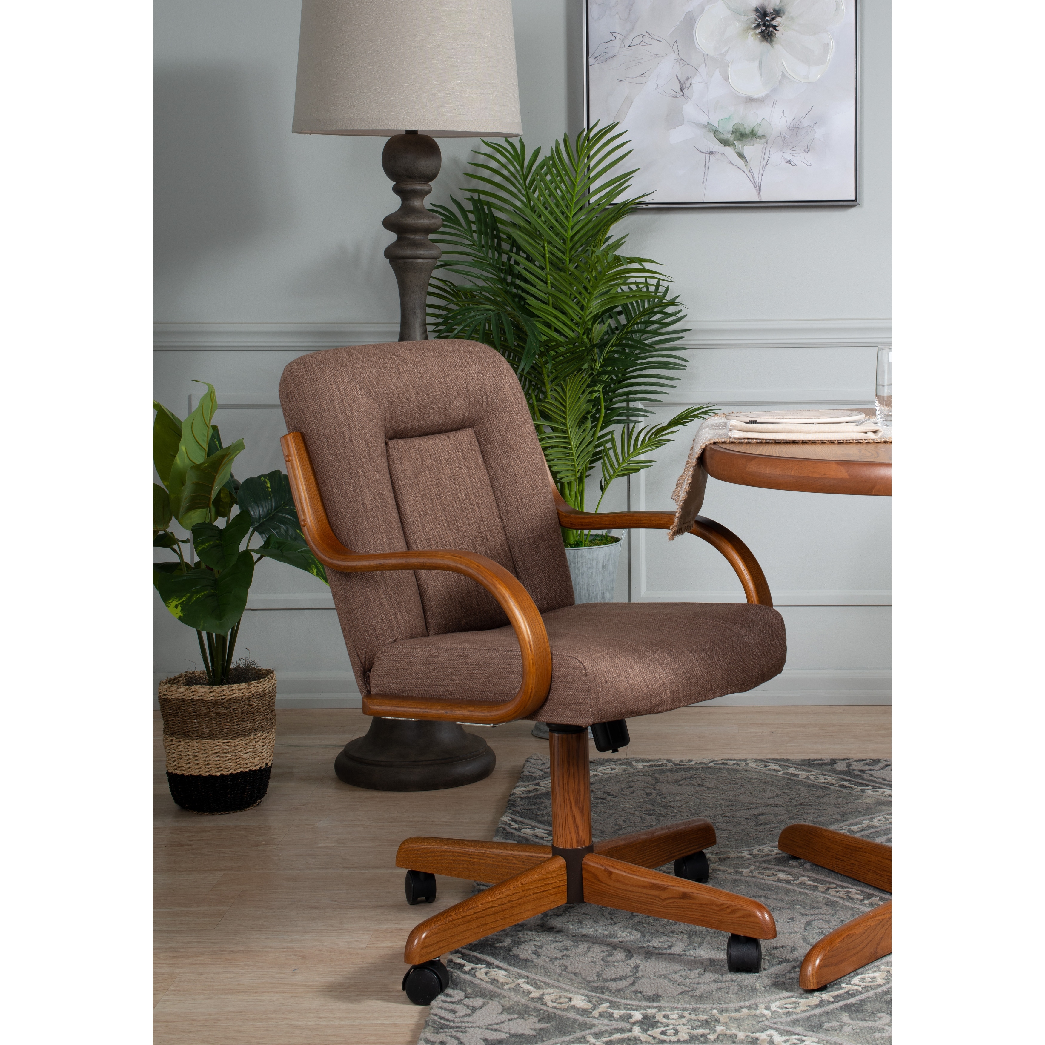 Rolling dinette 2025 chairs