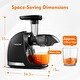 preview thumbnail 6 of 6, AMZCHEF Slow Cold Press Juicer with Reverse Function, Masticating Juicer with 2 Cups & Brush, 150W, 90-110 RPM
