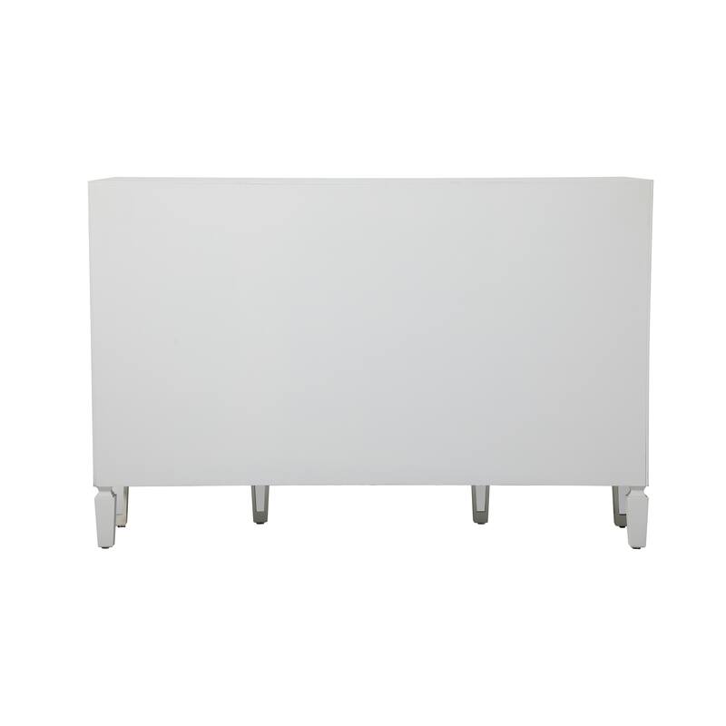 2-Door Mirrored Accent Cabinet