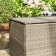 preview thumbnail 70 of 73, Glitzhome 140 Gallon Outdoor Patio Oversize Storage Bench Wicker Table Deck Box