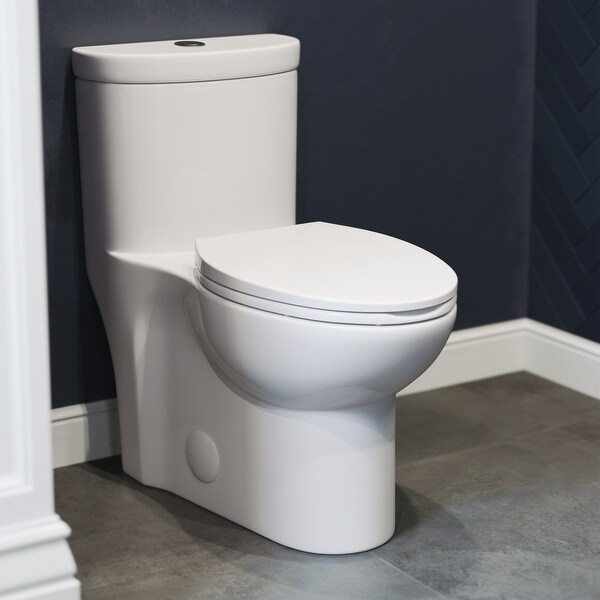 Shop Swiss Madison Sublime One Piece Elongated Toilet Dual Flush