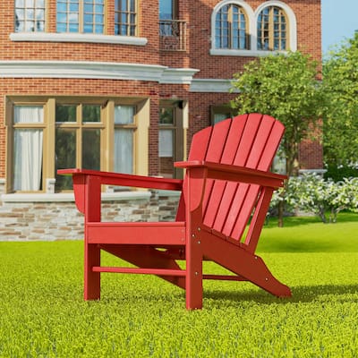 Polytrends Altura Outdoor Eco-Friendly All Weather Poly Patio Adirondack Chair - Deep Seating