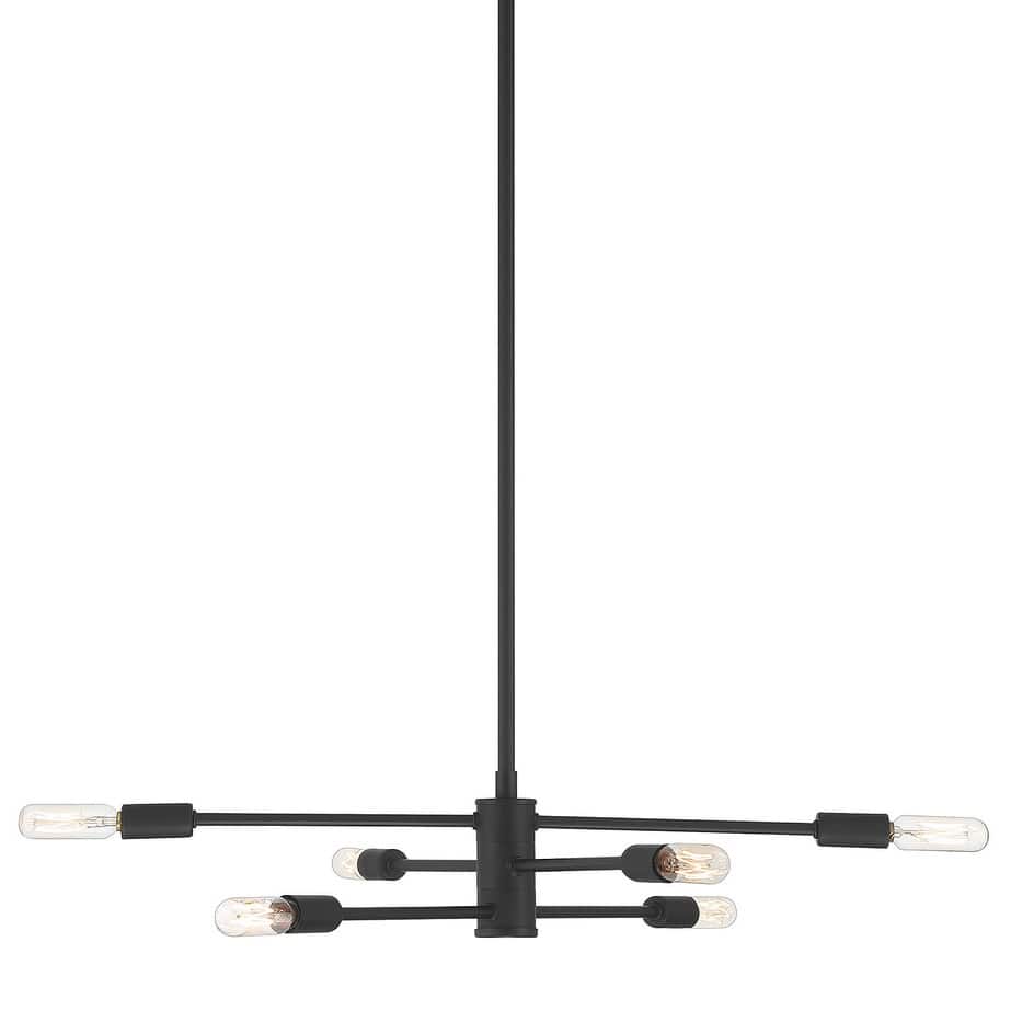 Savoy House Lyrique 6 Light 21.75" Wide 3 Tier Abstract Chandelier