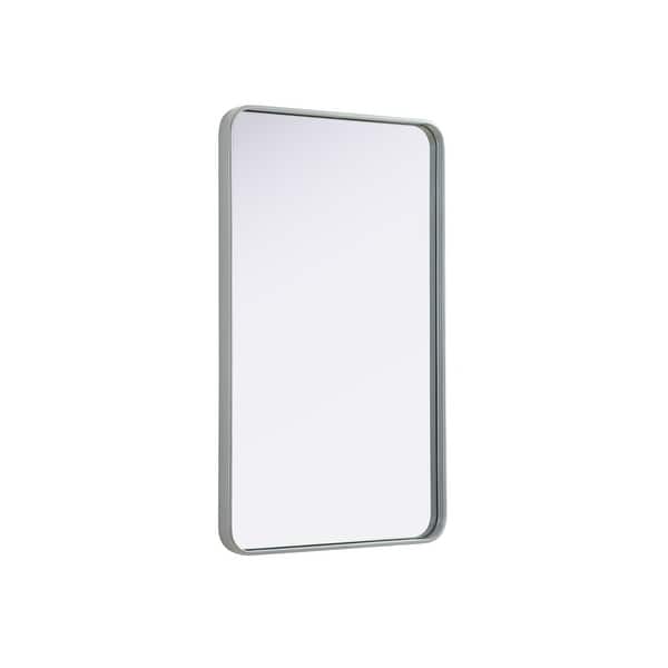slide 2 of 8, Elegant Lighting MR8A2440 Remy 24"W x 40"H Rectangular Flat Medium Silver