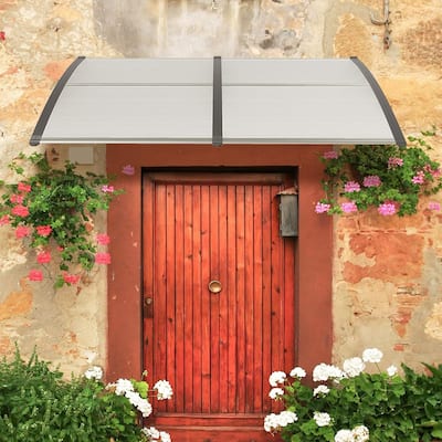1/2PCS Window Awning Modern Polycarbonate Overhead Door Awning