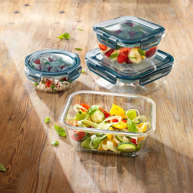 Bormioli Rocco Set of 2 Frigoverre Future Round Containers