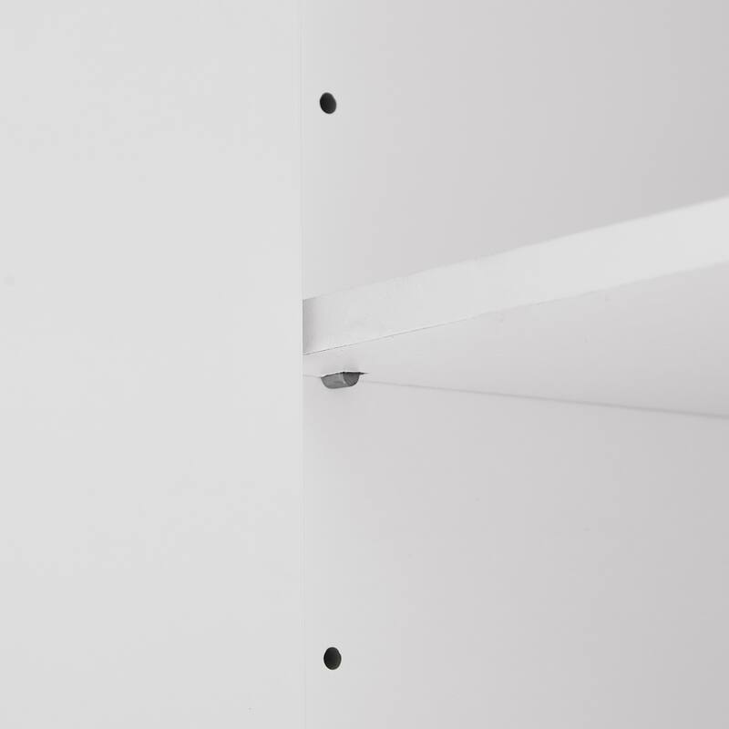 Classic Bathroom Storage Cabinet with 2 Doors & 4 Drawers — Elegant & Versatile