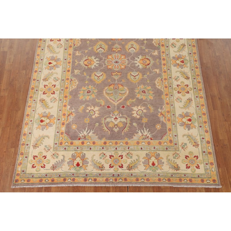 Kazak Area Rug Hand-Knotted Bedroom Wool Carpet - 6'8" x 9'10"