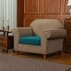 preview thumbnail 23 of 87, Subrtex Stretch Armchair Cushion Cover Textured Grid Furniture Covers Teal