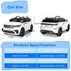 preview thumbnail 2 of 5, Ride On Car Licensed Land Rover w/Parent Remote Control White