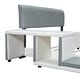 preview thumbnail 10 of 9, Full Size Upholstered Platform Bed with Storage Nightstand & Guardrail