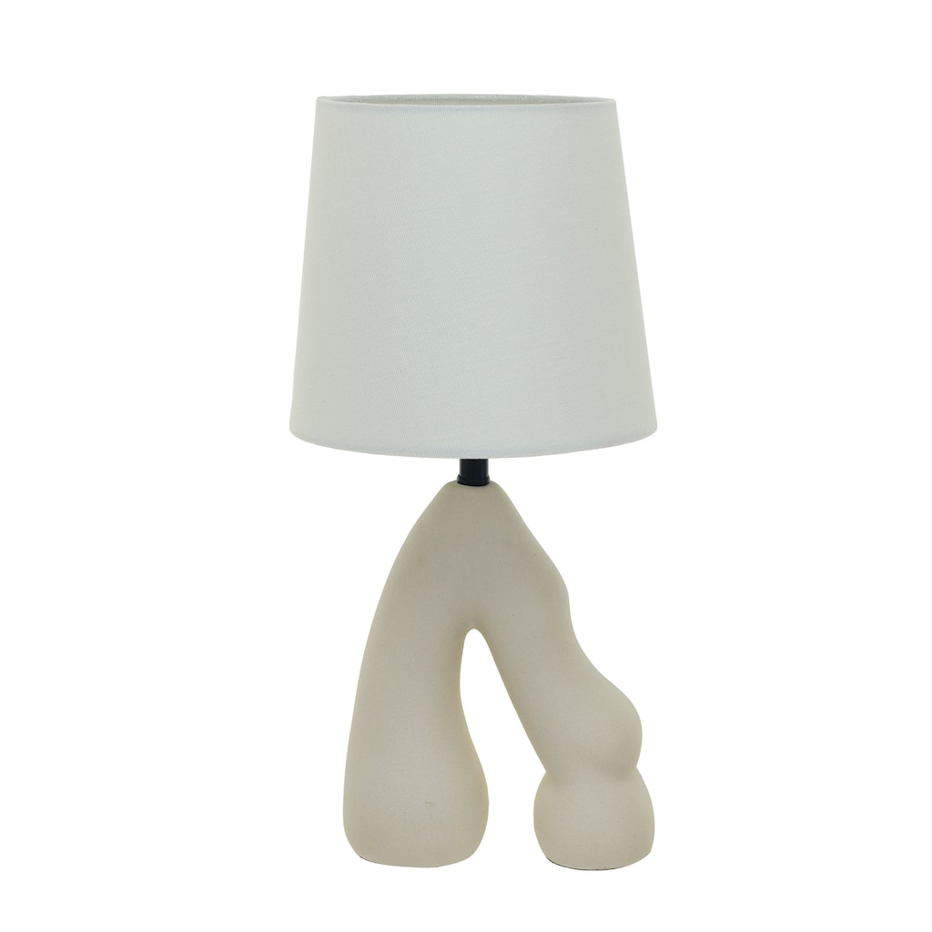 Ceramic Table Lamp with Volcano Finish - 8.3"L x 7.9"W x 16.5"H