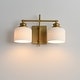 preview thumbnail 3 of 8, Maxim 21492WT Bisque 2 Light 10" Tall Wall Sconce