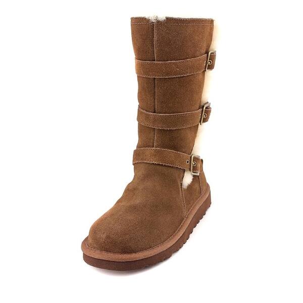 Shop Ugg Australia Maddi Youth Round Toe Suede Brown Winter Boot